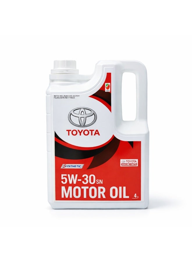 Toyota Genuine Synthetic 5W-30 SN Motor Oil – 4 Liter